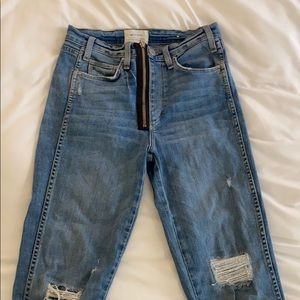 McGuire cropped, ripped jeans (high-rise)